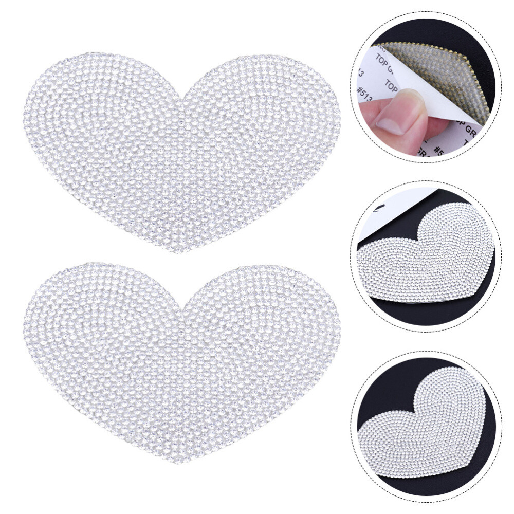 2 Pcs Clear Bra Crystal Stickers Rhinestones for Kids