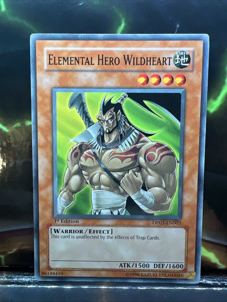 Elemental Hero Wildheart 1st Edition DP03-EN003 Jaden Yuki Card