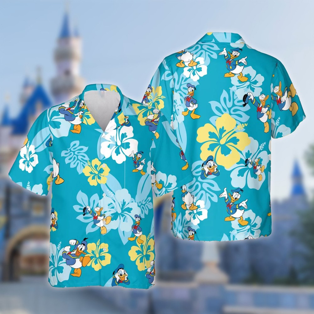 Funny Donald Duck 3D HAWAII SHIRT US Size All Over Print Father Day Gift