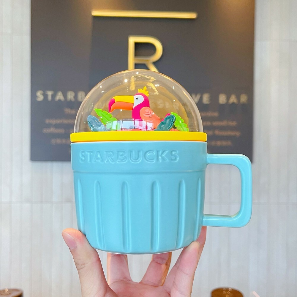 New 2021 China Starbucks Toucan Jungle Scene 15oz Ceramics Mug