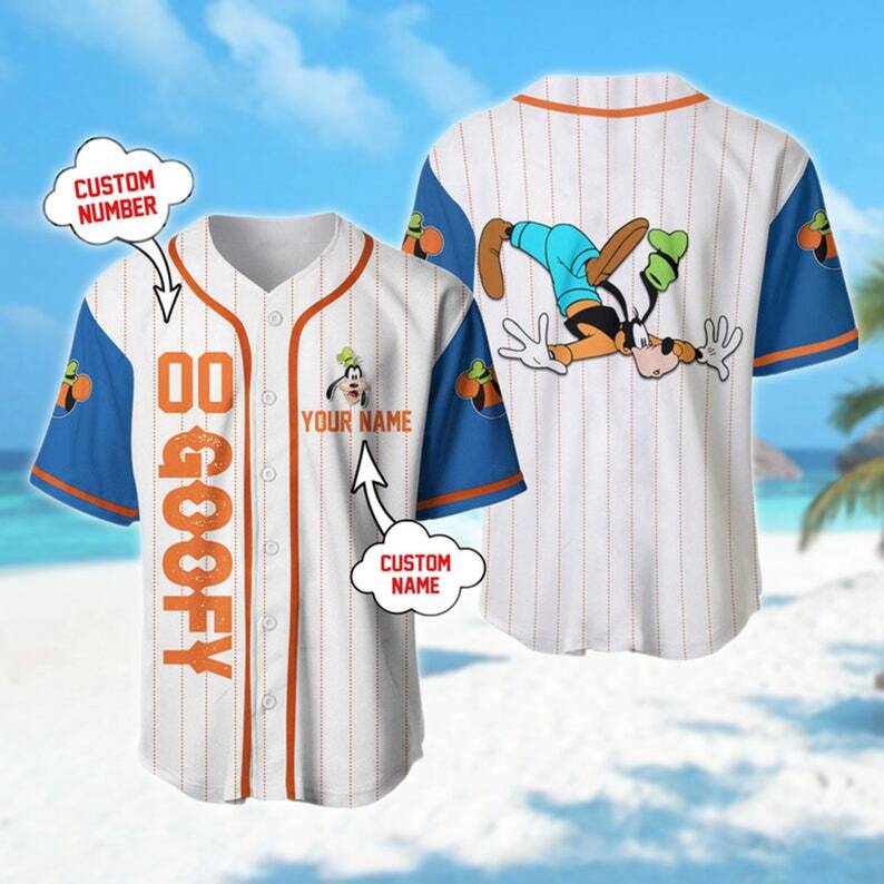 Custom Dog Cartoon Baseball Jersey, Personalized Dog Character Basketball Jersey