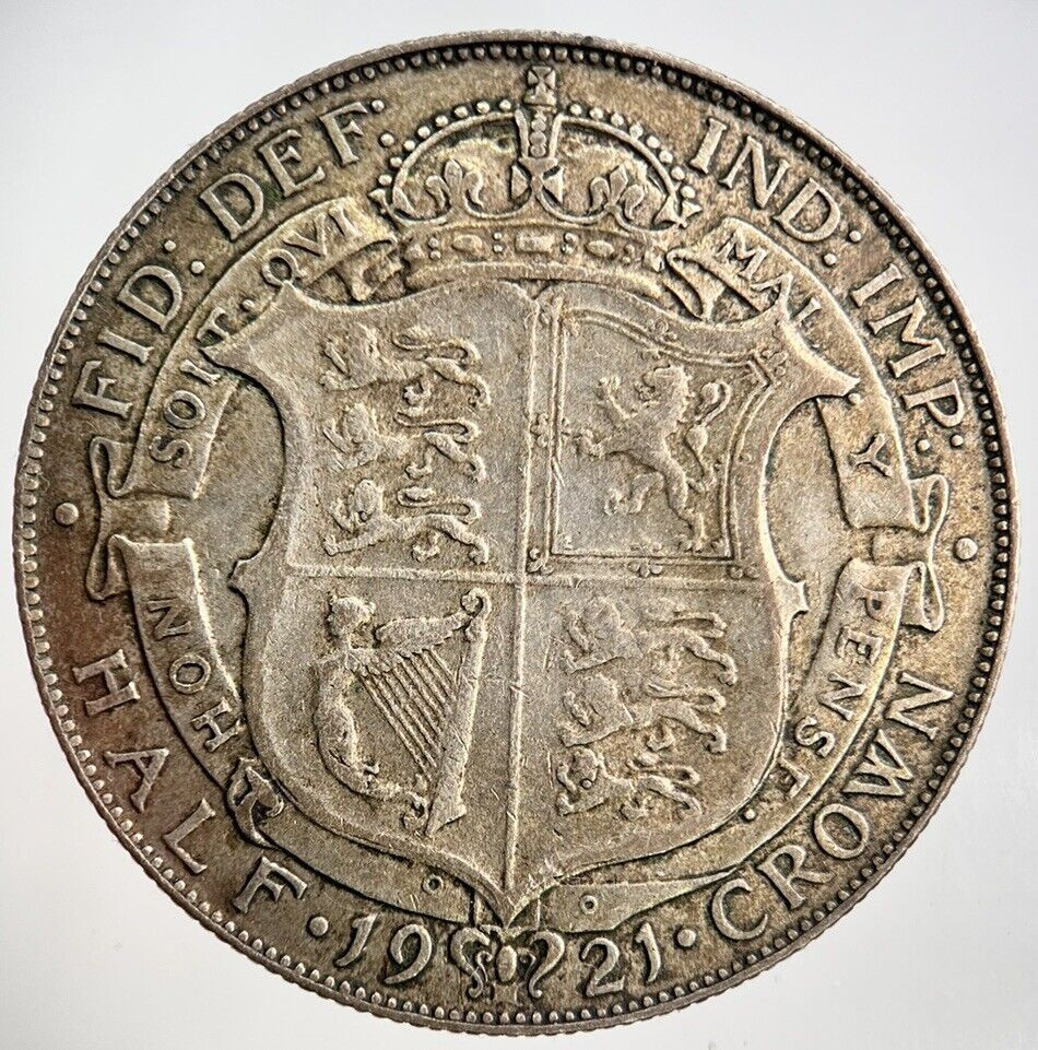 1921 George V Half-Crown Silver Coin | Very High Grade