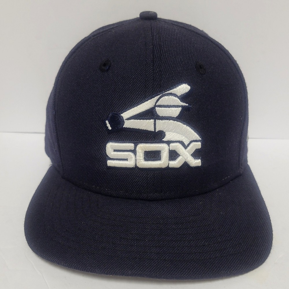 Vtg Chicago White Sox MLB Baseball New Era Cooperstown Collection Snapback Wool