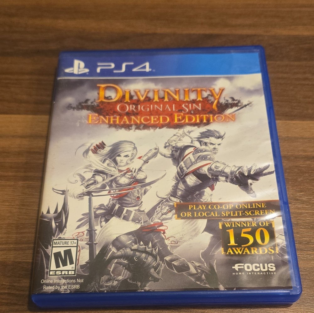Divinity: Original Sin Enhanced Edition Sony PlayStation 4, PS4, 2015 open case