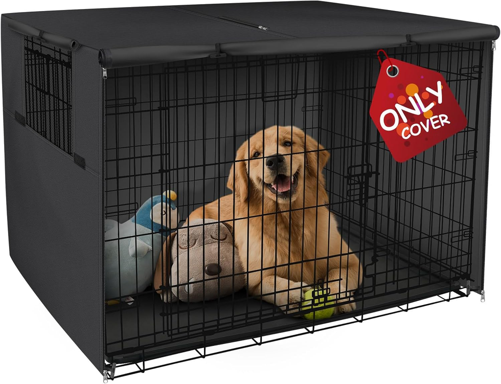42 Inches Dog Crate Cover Heavy Duty Kennel Sunshade Universal Fit for Wire Cage