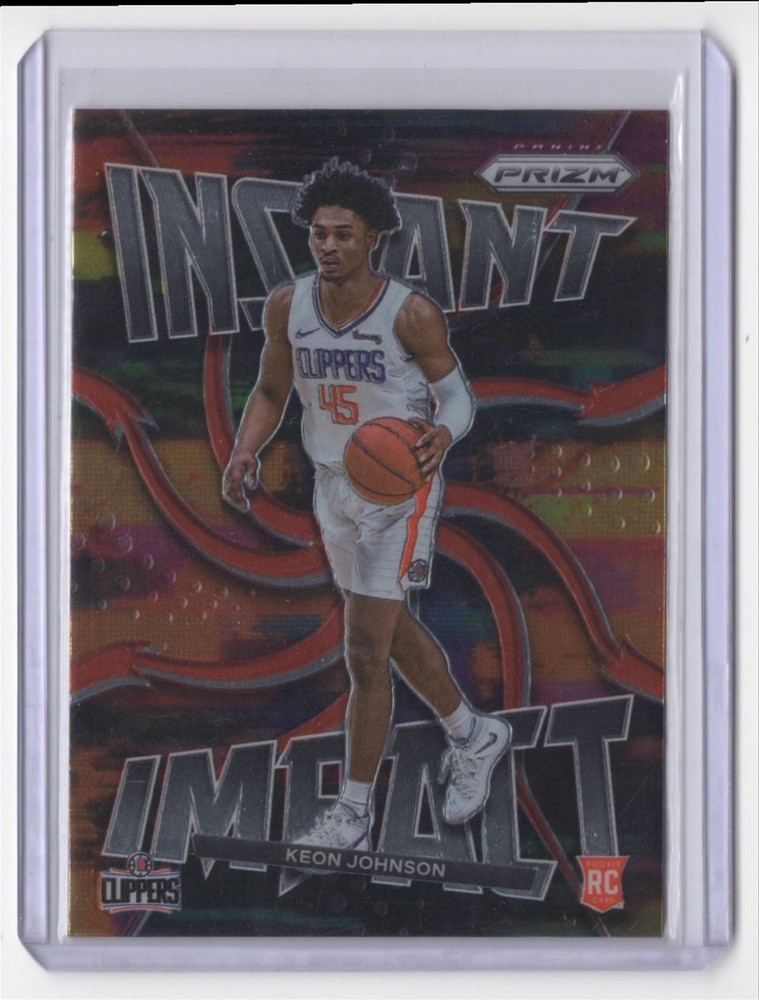 2021-22 Panini Prizm Keon Johnson Rookie Card Instant Impact #5 Tennessee
