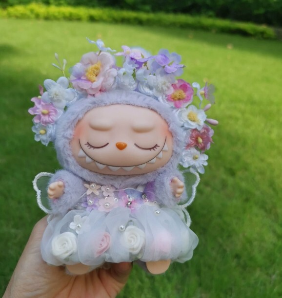 POP MART LABUBU Monsters Plush Doll Flower Fairy Skirt No Dolls