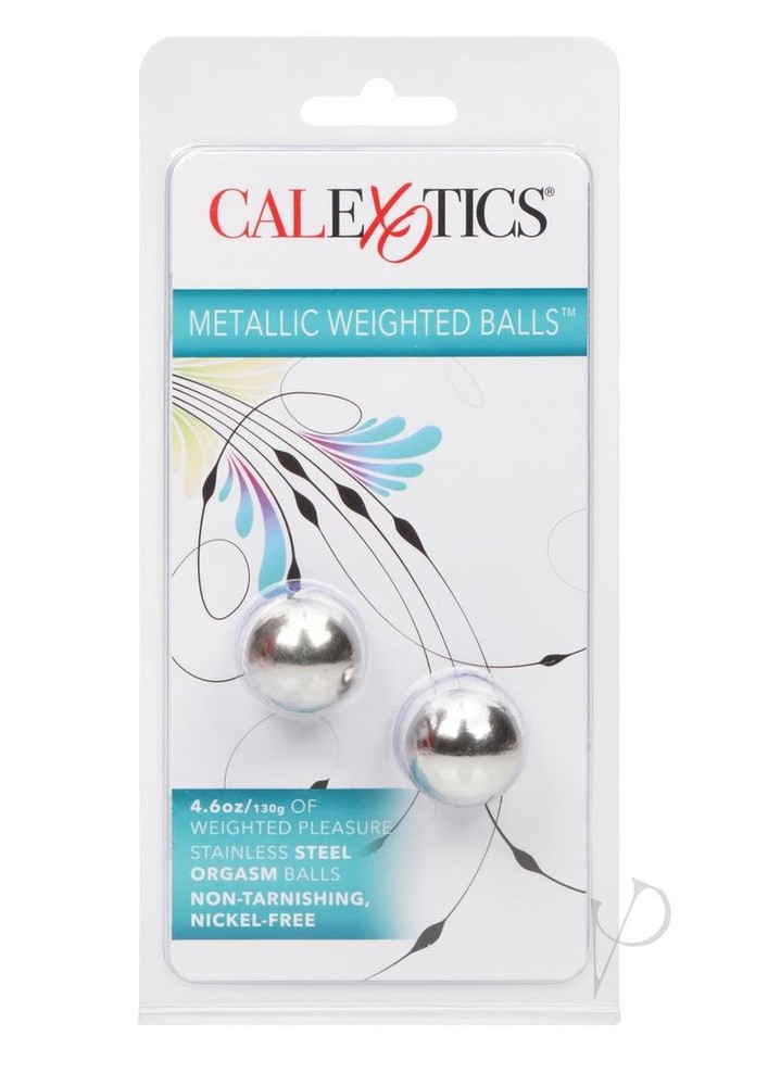 Metallic Weighted Orgasm Kegel Balls - Silver