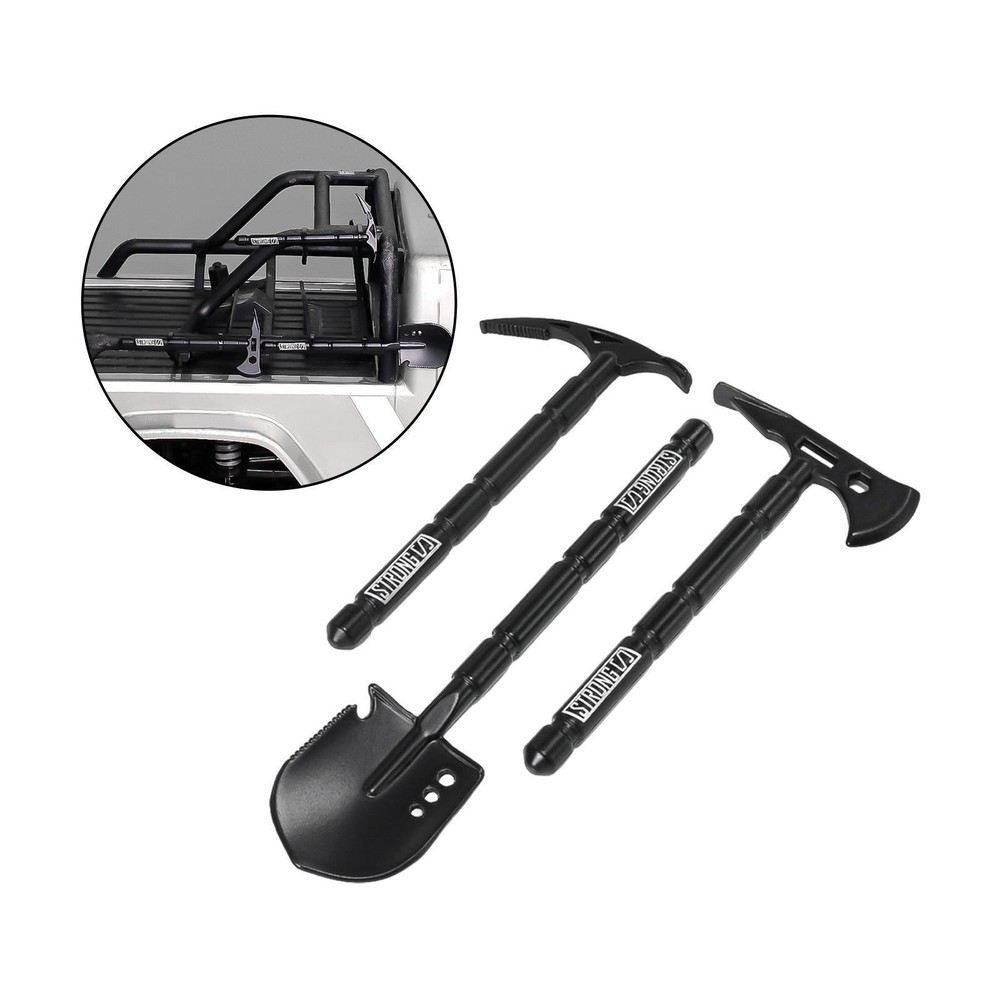 3x RC Scale Decoration Accessories Metal Pickaxe Axe Tools for 1:8 1:10 RC