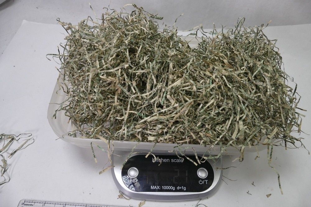 Vintage Over Two Ounces of Authentic Shredded US Currency Money - Long Sliced