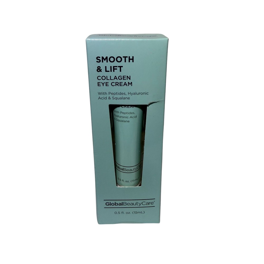 Global Beauty Care Smooth & LIft Collagen Eye Cream Lotion Full Size .5oz/ 15mL