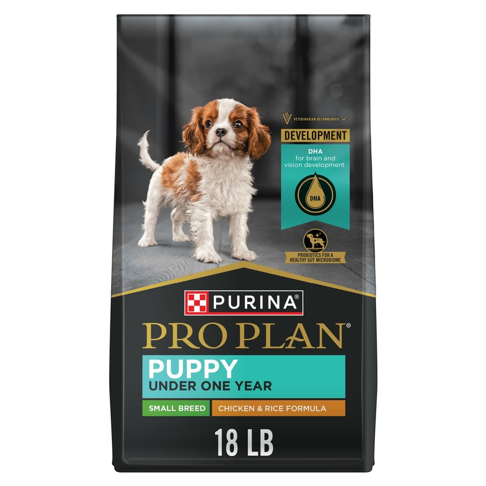 Purina Pro Plan High Protein Small Breed Puppy Food DHA 18 Pound (Pack of 1)