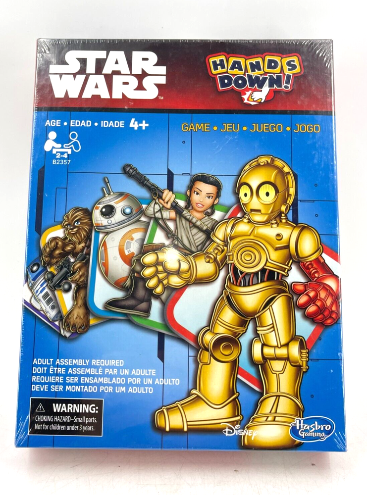NIB Disney Star Wars Hasbro Hands Down Card Game Factory Sealed Age 4+