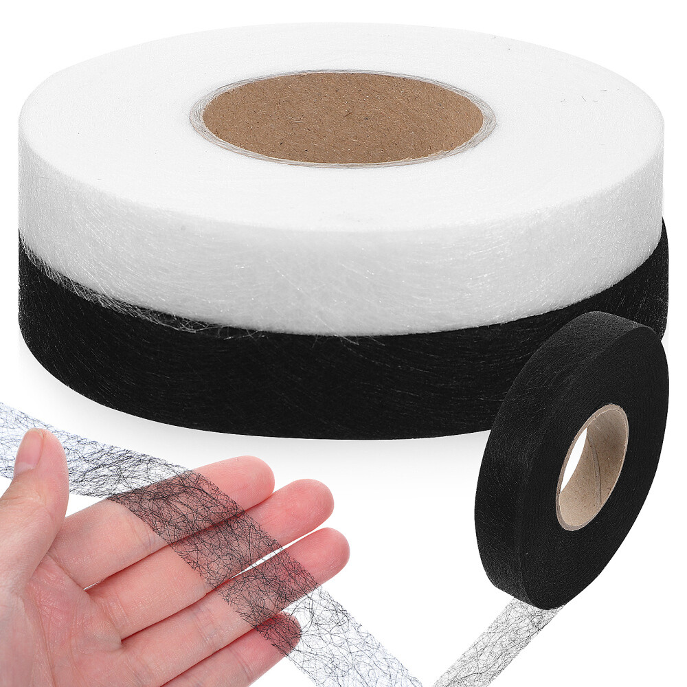 2 Rolls Bonding Tape for Fabric Adhesive Hem Fusing Web Circles Holes Iron