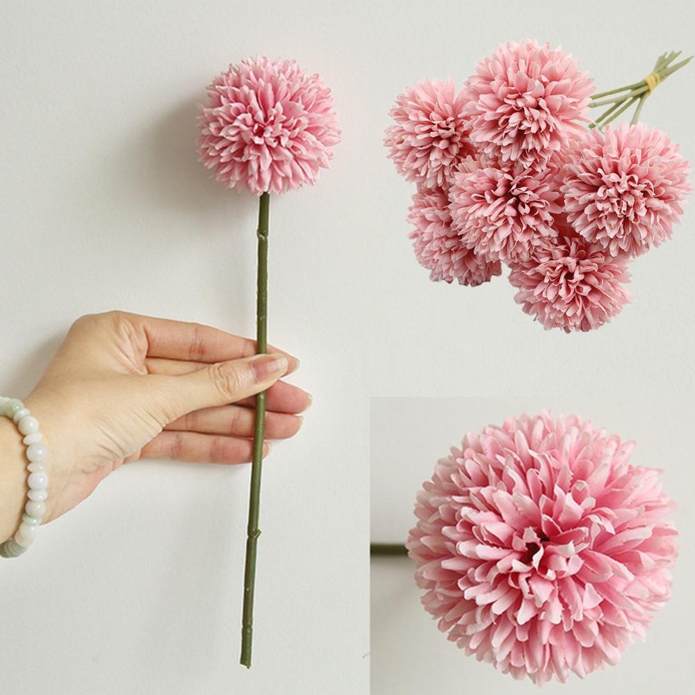 6pcs Hydrangea home artificial flowers T7N7 W0Z3