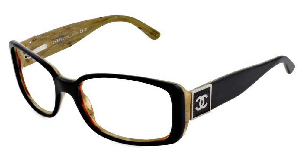 CHANEL CH 5115-Q 648/11 53mm Black Eyeglasses Sunglasses Frames Only Italy