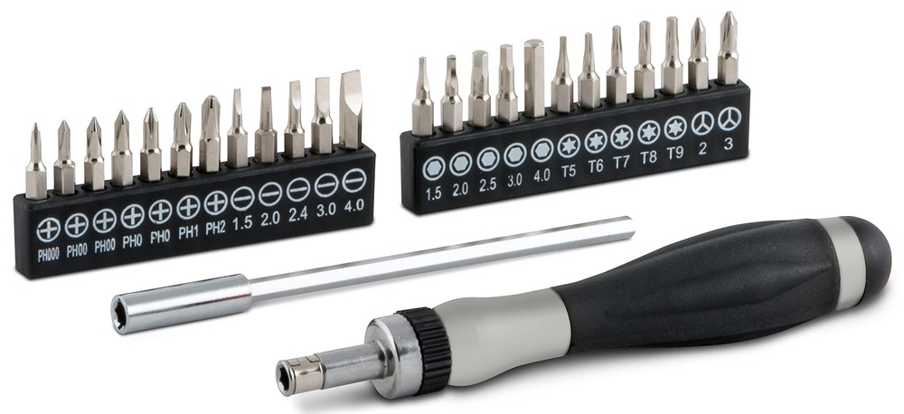 26-Piece Ratcheting Precision Screwdriver Set with 16092 Bit Case