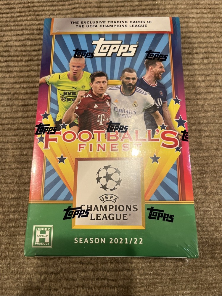 2021-22 Topps UEFA Champions League Finest Flashbacks Factory Sealed Box