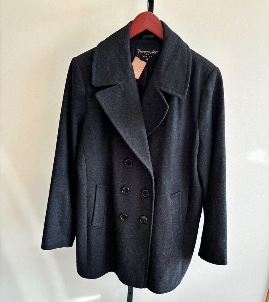 Forecaster Of Boston Women's Black Coat Size 16 #48851