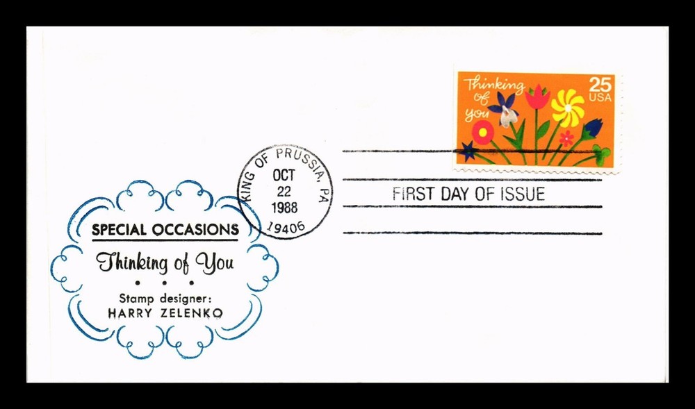DR Jim Stamps US Cover Thinking of You Special Occasions First Day Issue