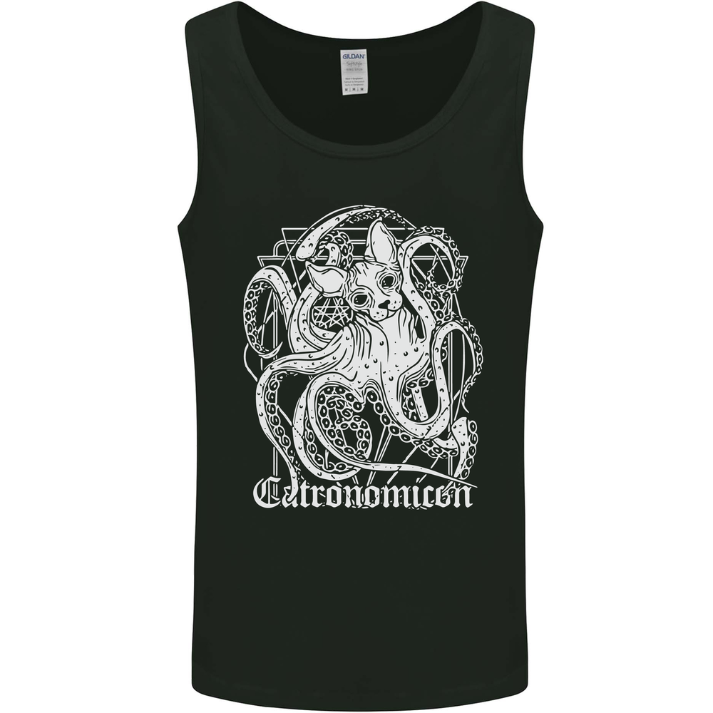 Catronomicon Devil Octopus Cat Mythology Mens Vest Tank Top