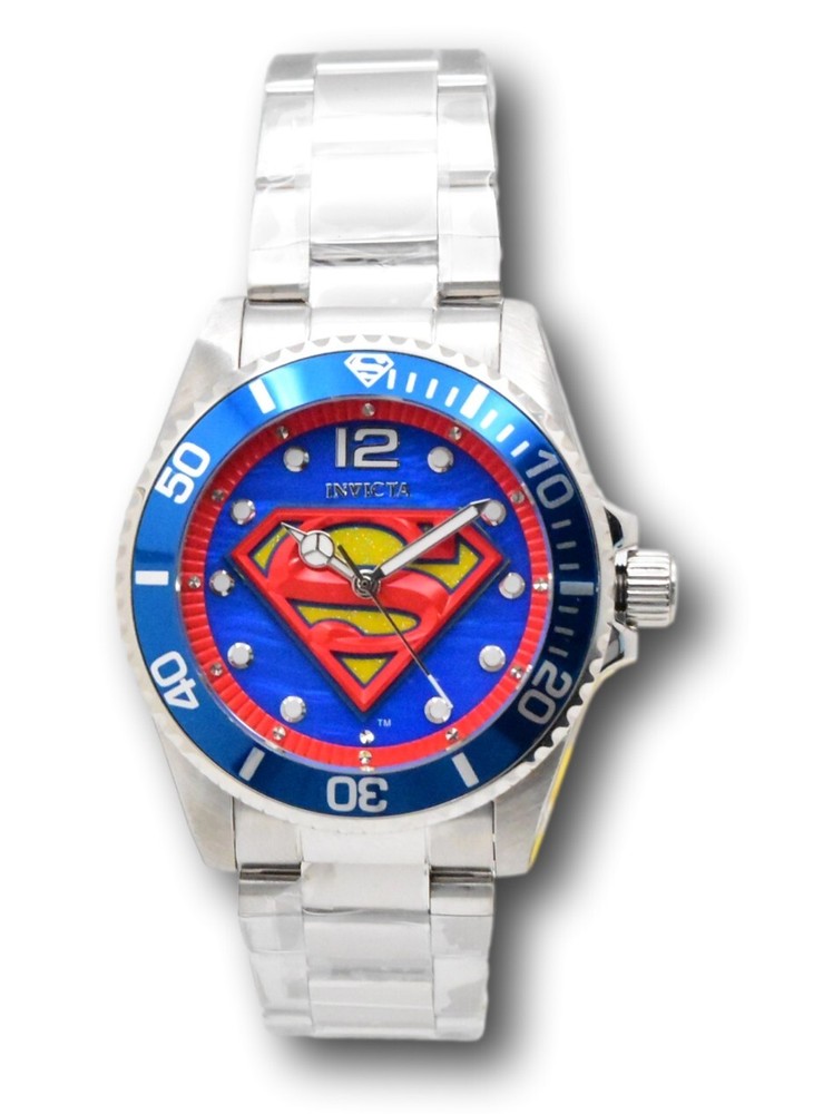 Invicta DC Comics Superman Women's Blue 38mm Limited Ed # 005 Watch 36381