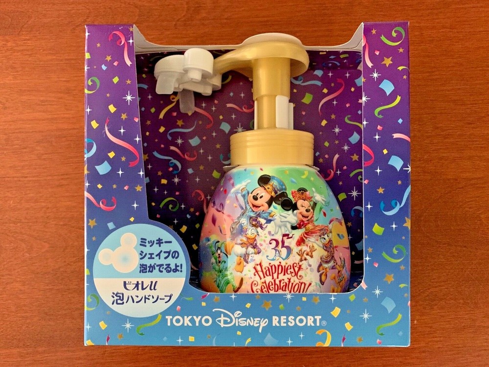 Tokyo Disney Resort Limited 35th Happy Mickey Shape's Hand Soap Japan Brand New