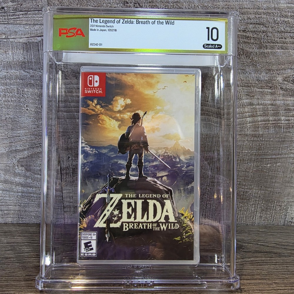 PSA 10 A++ The Legend of Zelda: Breath of the Wild Factory Seal Nintendo Switch