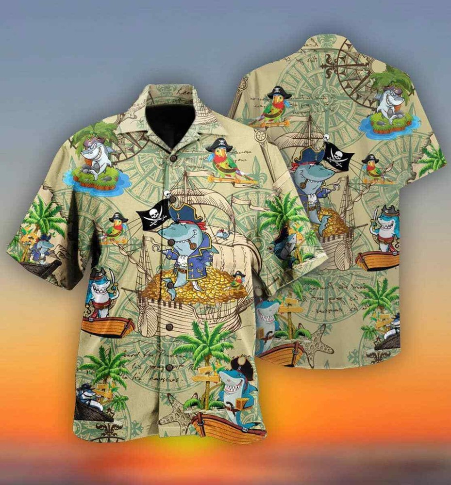 Pirate Adventure 3D Hawaiian Shirt Ready For Beach Fun