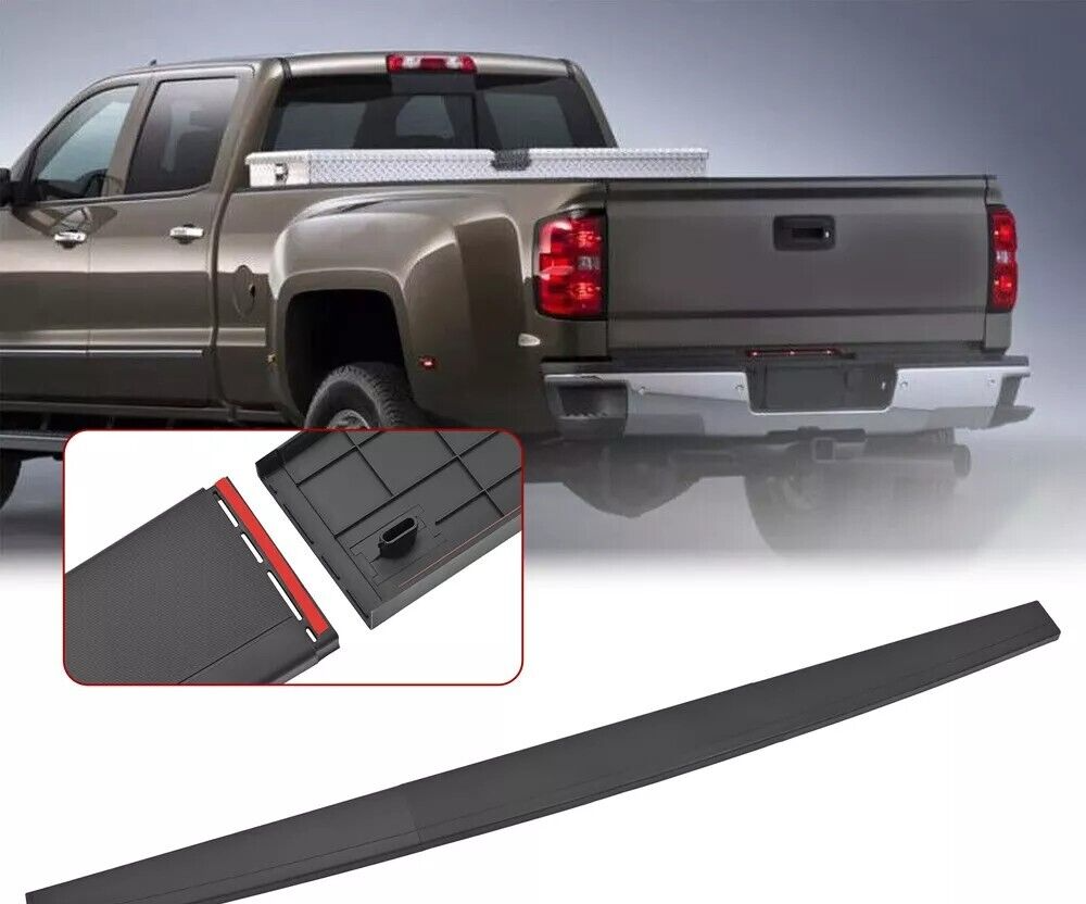 For 14-19 Silverado Sierra 1500 2500 HD 3500 HD Tailgate Cover Cap Molding Trim