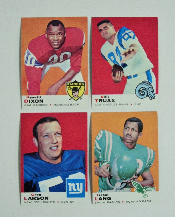 1969 Topps Football #107 Israel Lang Eagles MINT  Pack Fresh -