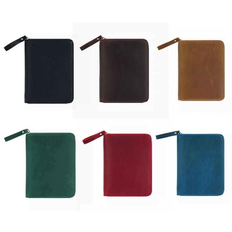 Slim Leather Cover with Pen Slot for 3.5x5.5 Inch Pocket Field Notebook