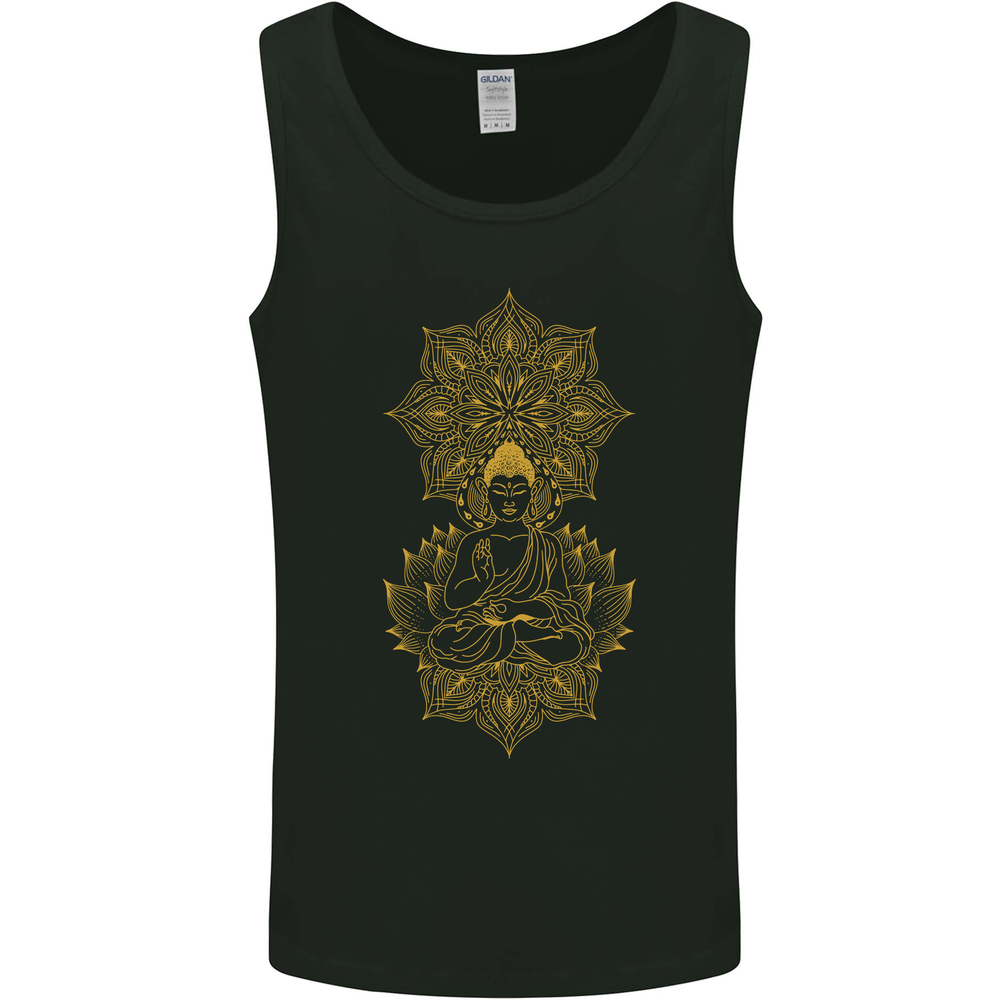 Mandala Buddha Art Mens Vest Tank Top