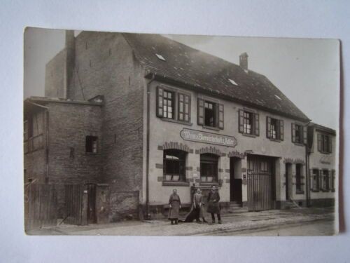 Postcard Karlsruhe Hagsfeld wine beer industry Eagle photo postcard (No. 664)
