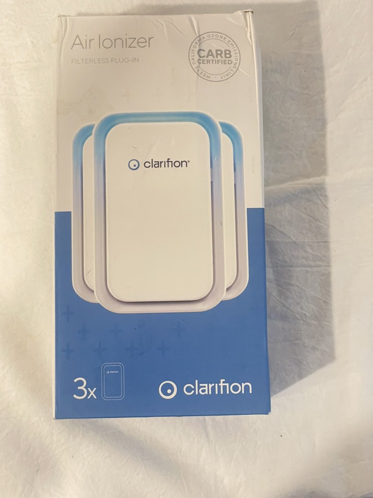 Clarifion - Air Ionizers for Home (3 Pack) - Negative Ion Filtration System