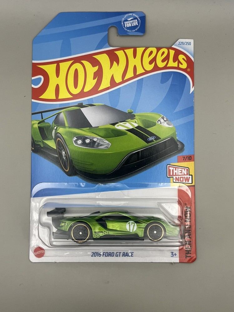 Hot Wheels 2024 Mainline N Case Int. Then And Now 2016 Ford GT Race Green #229