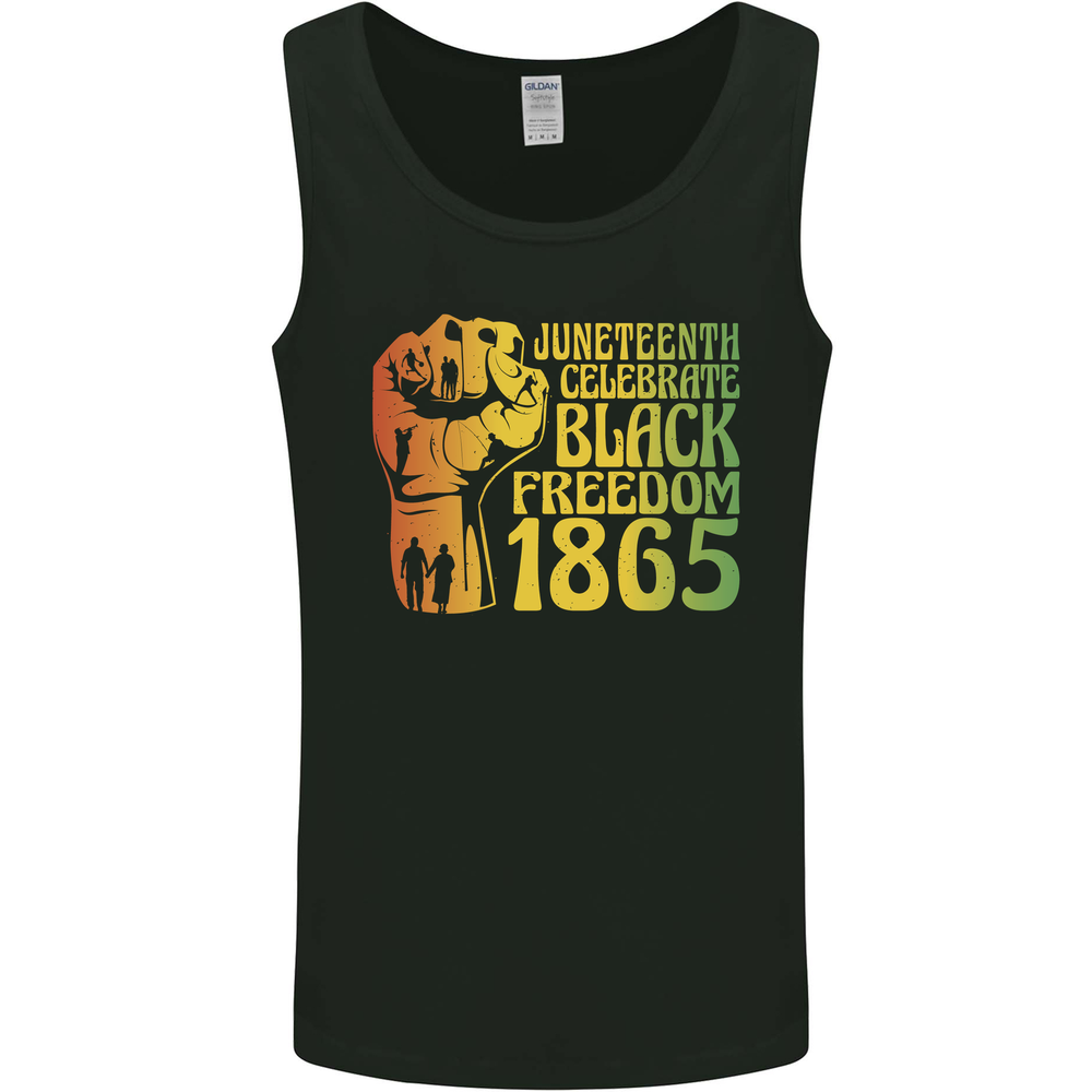 Juneteenth Black Lives Matter Freedom Mens Vest Tank Top