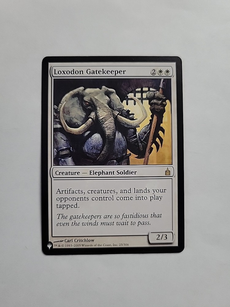 Loxodon Gatekeeper The List Reprints Regular Edition