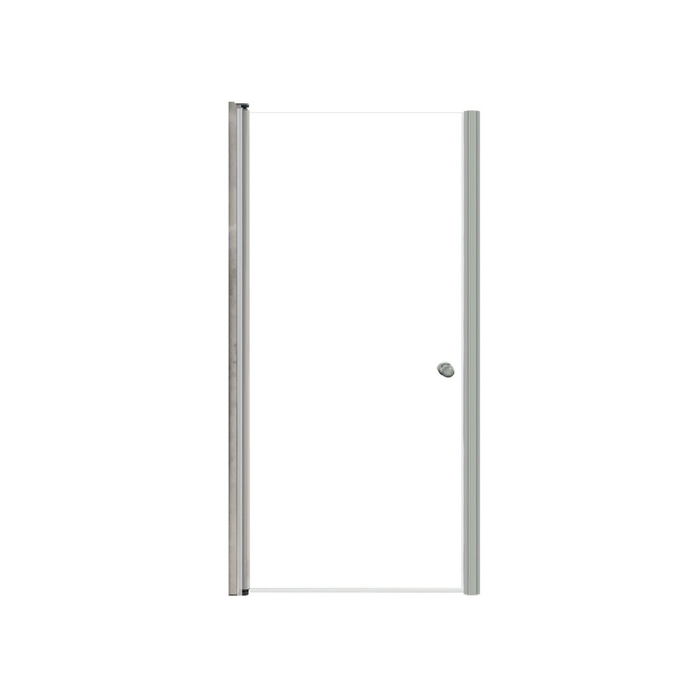 Transolid 70x34 Brushed Stainless Frameless Pivot Shower Door LSD347006C
