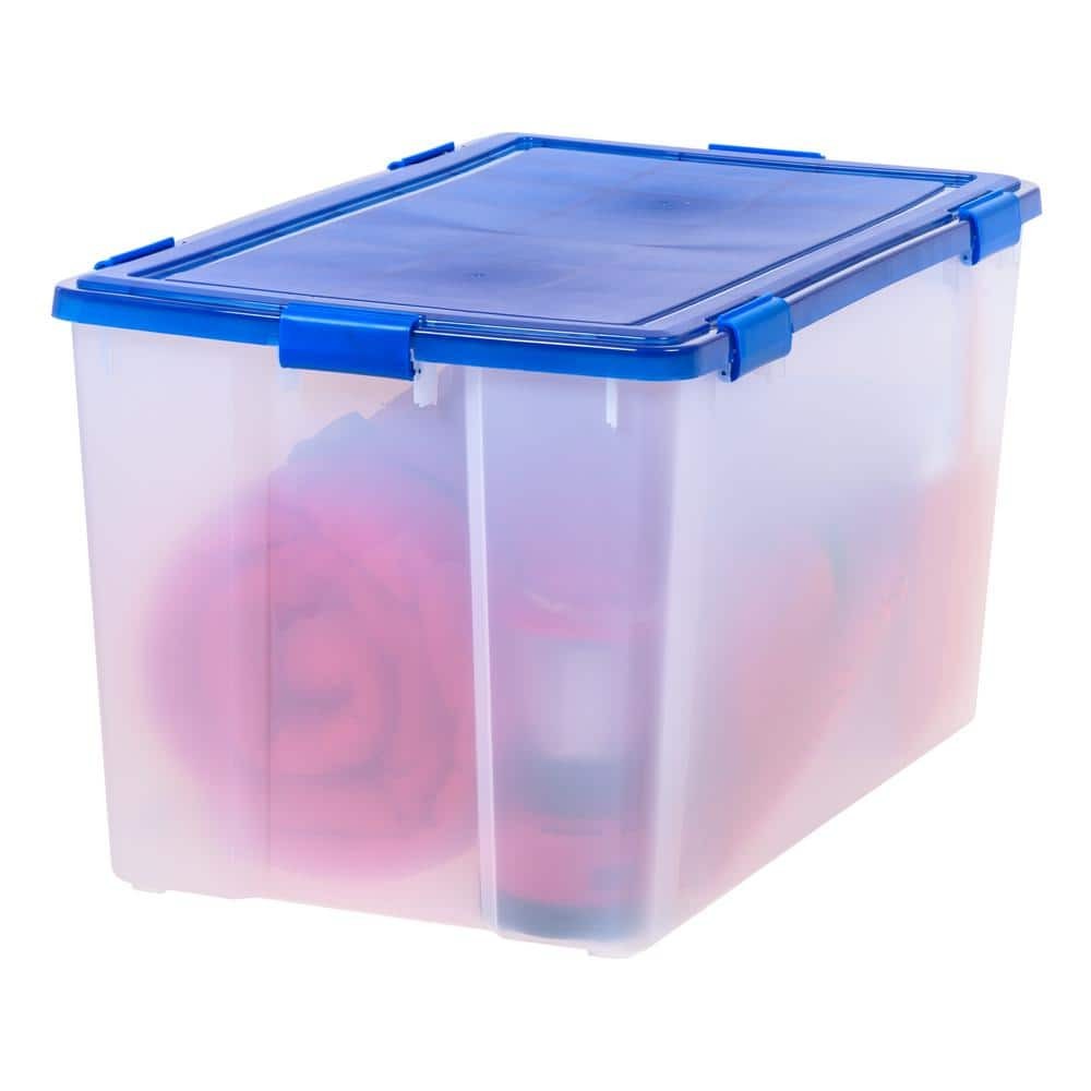 156 Qt./39gal.WeatherPro Clear Plastic Storage Tote