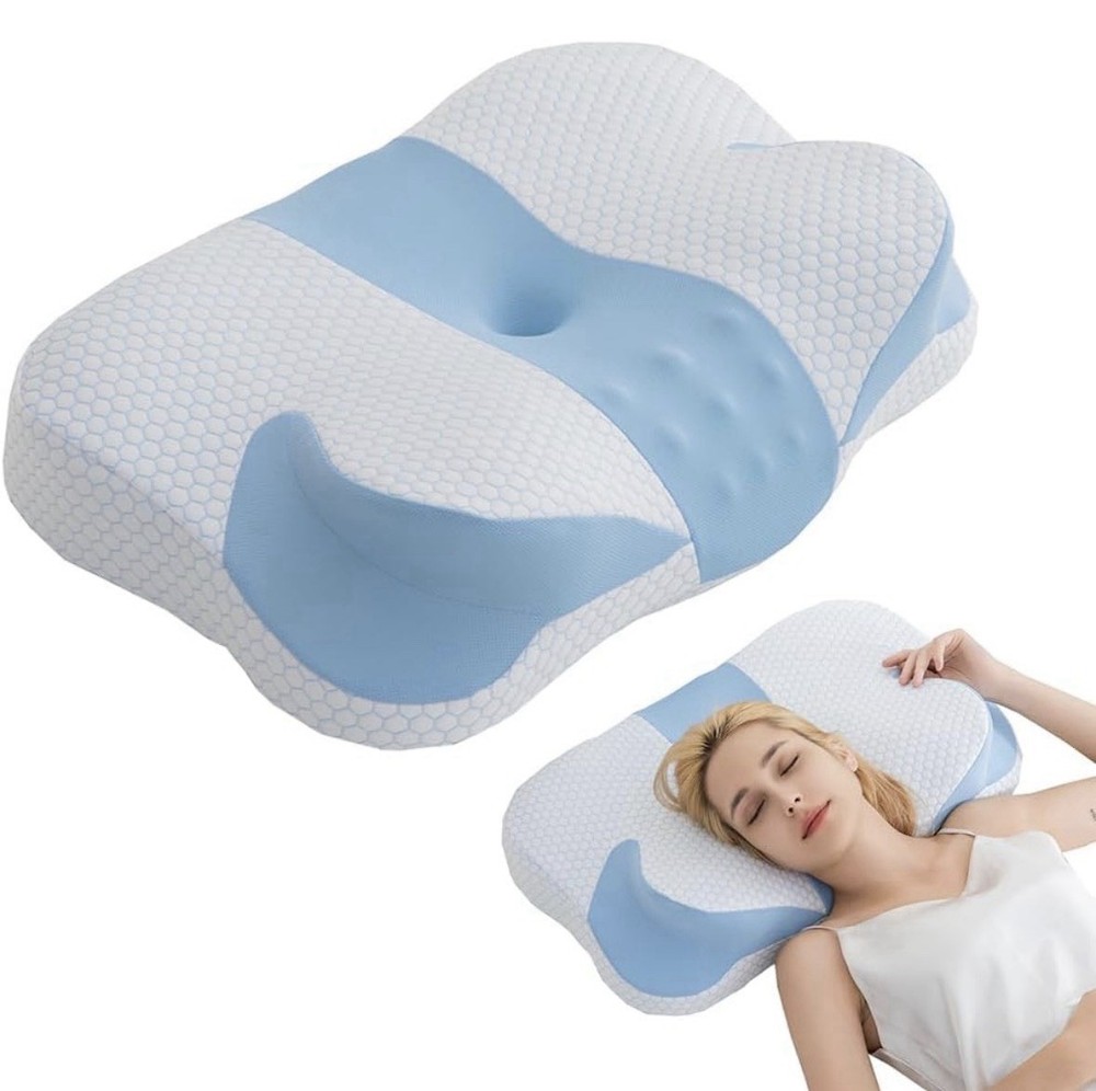 Frebrez Memory Foam Pillow Standard Size, 1 Pack, Firm Pillow for Neck.