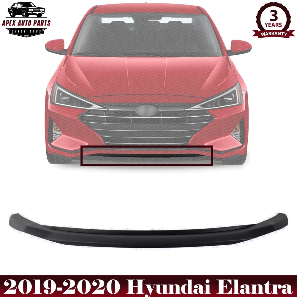 Front Bumper Face Bar Lower Trim Molding Step Pad For 2019-2020 Hyundai Elantra