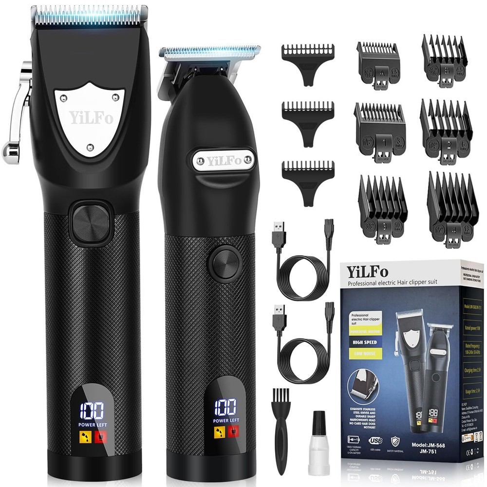 Professional Cordless Men's Hair Clippers and Beard Trimmer