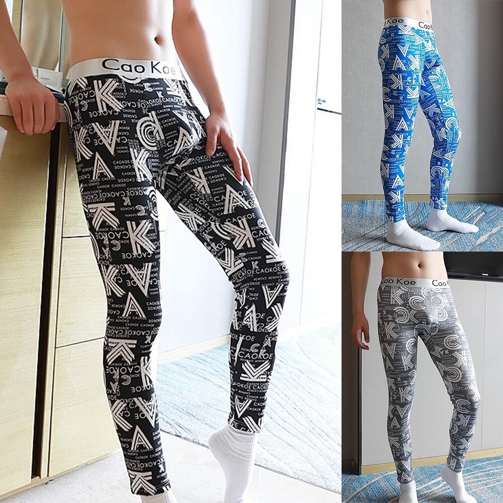 Mens Thermal Long Johns Soft Underwear Trousers Warm Base Bottoms Leggings Pants