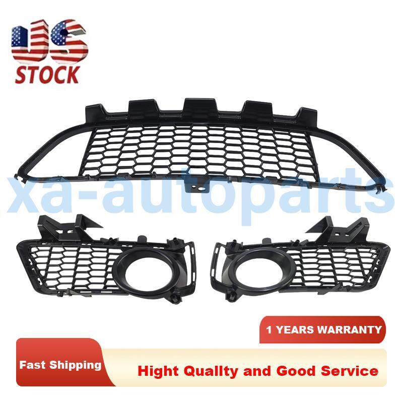 3Pcs Front Lower Bumper Mesh Grille For BMW F30 320i F31 328i F80 M3 2012-2018