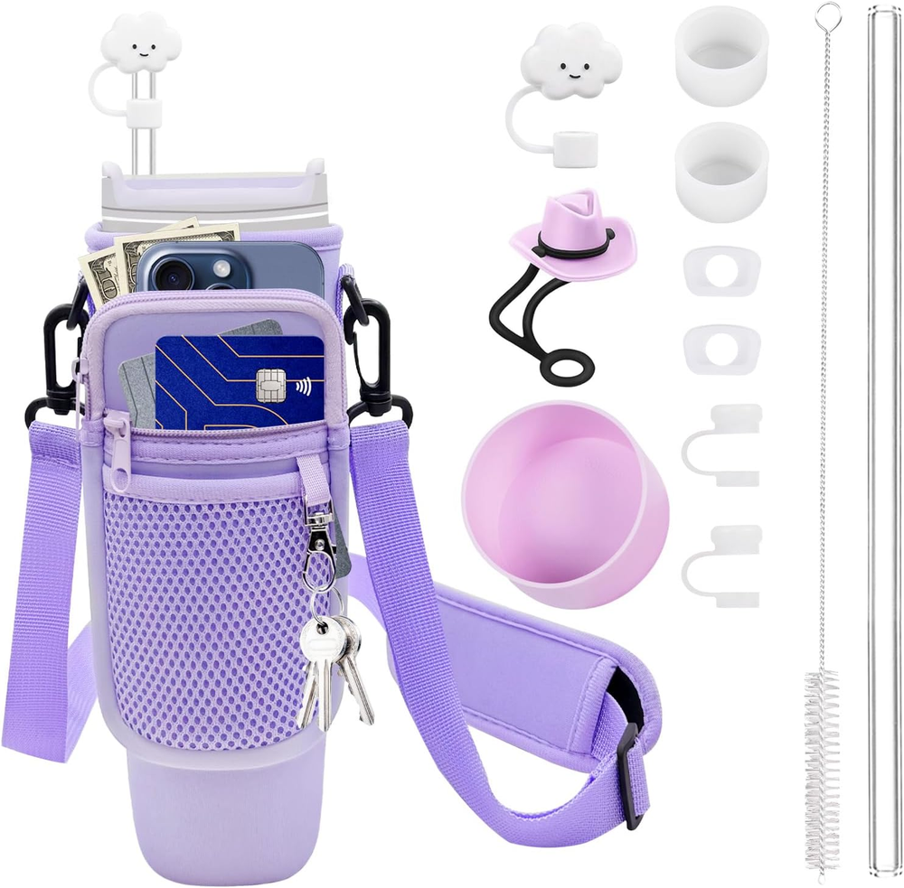 12PCS Stanley Cup Tumbler Accessories Set for 40oz & 30oz with Handle