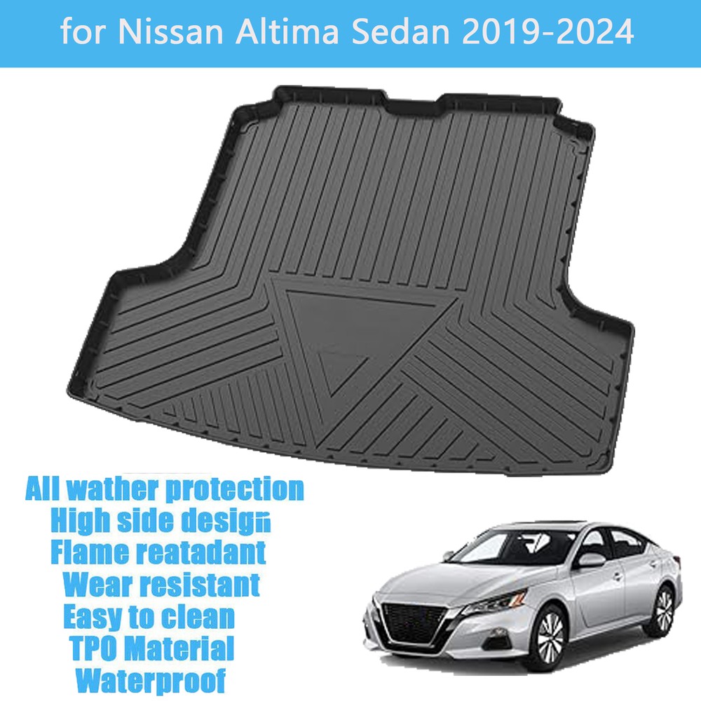 For Nissan Altima Sedan 2019-2024 Rear Trunk Liner Easy to Install Cargo Carpet