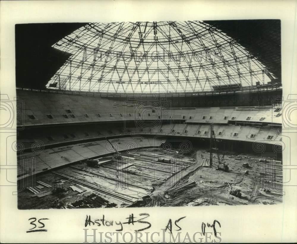 1974 Press Photo Louisiana Superdome interior - nos25740