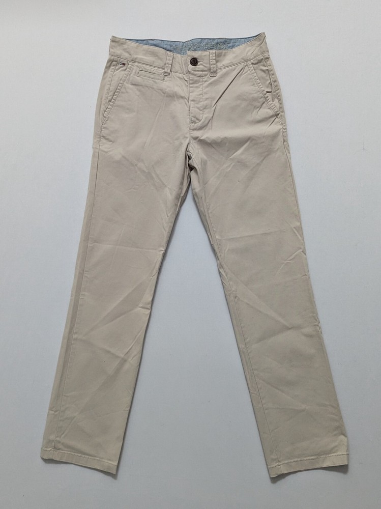 Tommy Hilfiger Mens Authentic Light Beige ChinoTrousers - 30W 30L