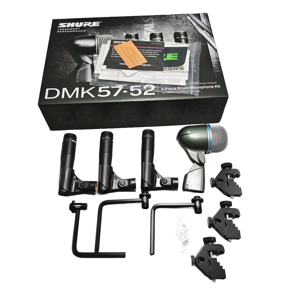 NEW For Shure DMK 57-52 DMK57-52 Drum SM57 Beta 52A Microphone Kit Pack Mic
